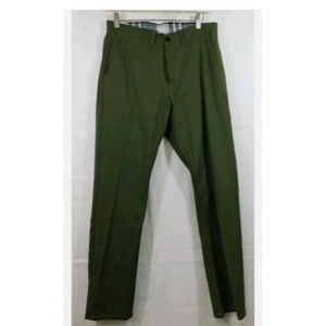 NWT Moshuma Forest Green Nanashi Flat front Pants, Sz. 34x32